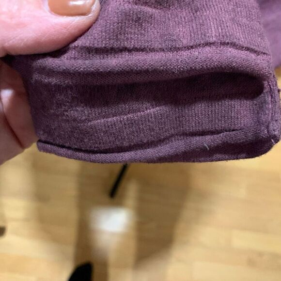 Buffalo David Bitton Tunic Top Purple L/S Mini-Pocket V-Neck Loose Wmn Sz L NWT - Picture 6 of 13